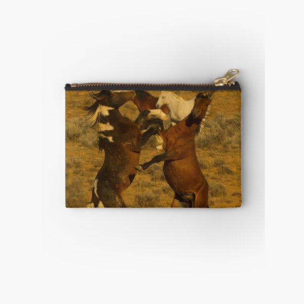 Item preview, Fighting Wild Horses-Signed-2726 designed and sold by JL Woody Wooden.
