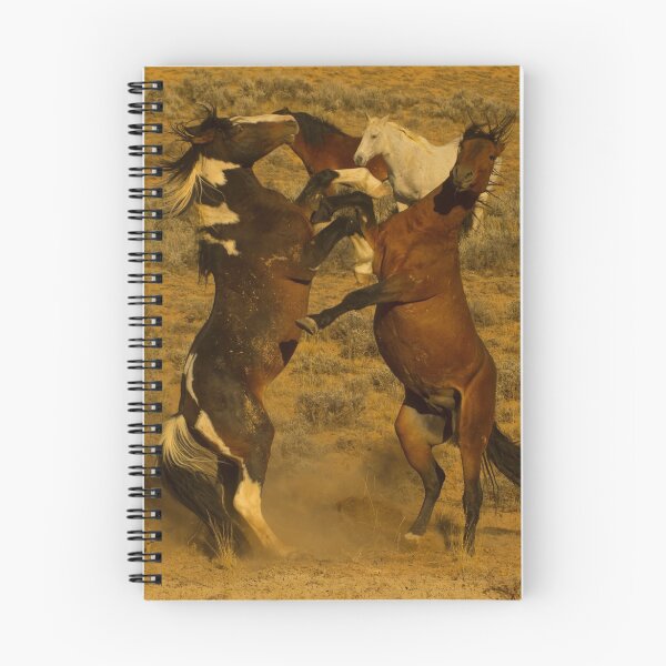 Item preview, Fighting Wild Horses-Signed-2726 designed and sold by JL Woody Wooden.