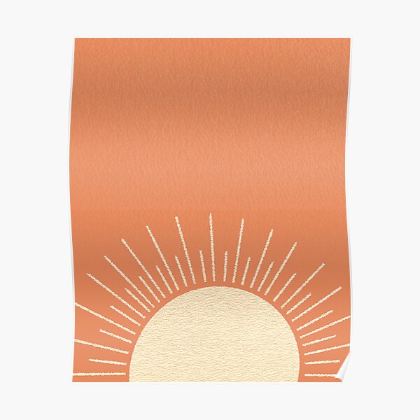 Sonnenaufgang Orange Pink Poster