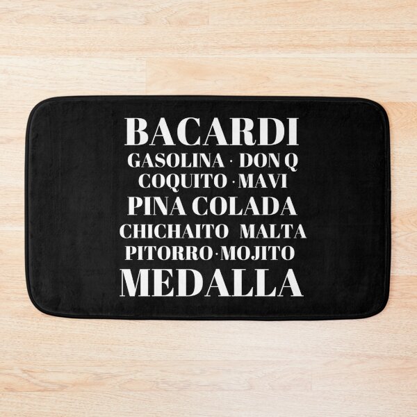 Item preview, Popular Drinks in Puerto Rico - Black and White designed and sold by Cynt Kelly-West.