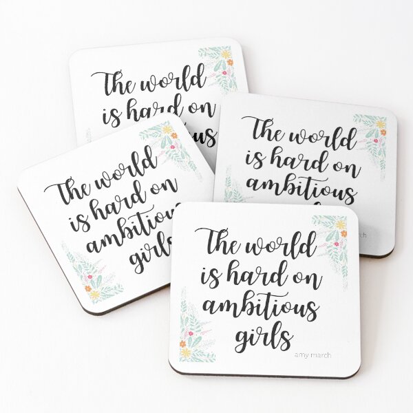 Item preview, Little Women Amy March quote Ambitious Girls sisters movie book designed and sold by Mars Babe.