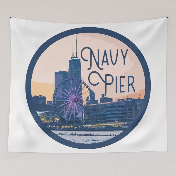 Item preview, Navy Pier Decal designed and sold by Decal Mania.