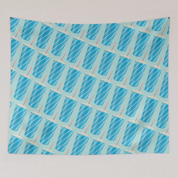 Item preview, Soda Cup Pattern - Blue designed and sold by Kelly  Gilleran.