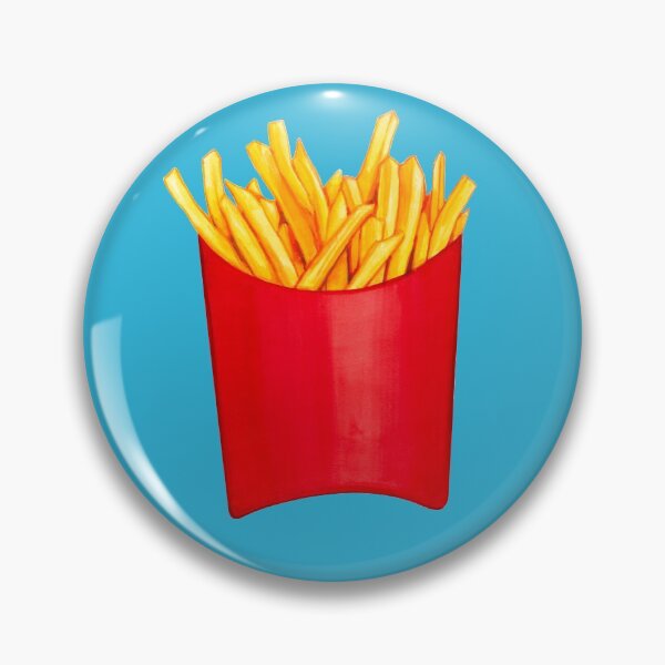 Item preview, Fries Pattern 2 - Blue designed and sold by Kelly  Gilleran.