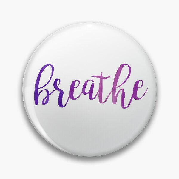 Item preview, Ultra Violet Watercolor Breathe Motivational Quote designed and sold by blueskywhimsy.