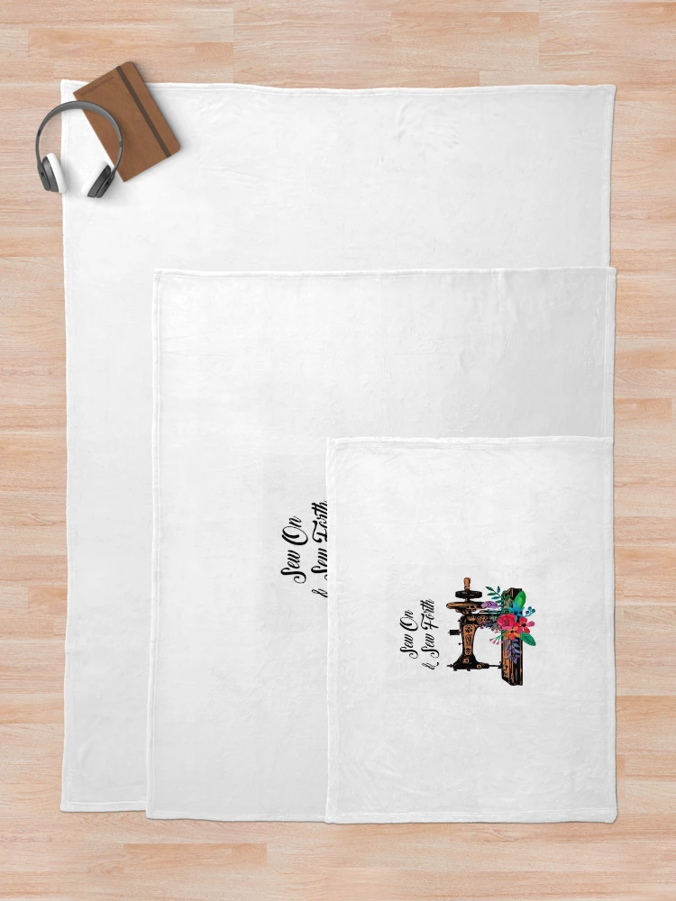 Thumbnail 5 of 6, Throw Blanket, Sewing Machine designed and sold by AmandaDesign.