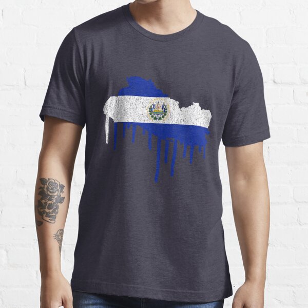 El Salvador Paint Drip Camiseta esencial