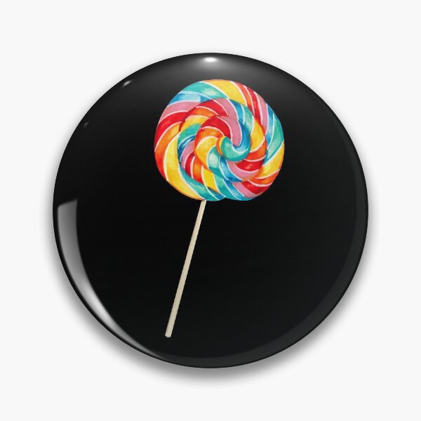 Item preview, Rainbow Lollipop Pattern - Black designed and sold by Kelly  Gilleran.