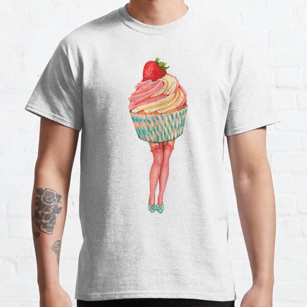 Strawberry Cupcake Pin-Up Classic T-Shirt