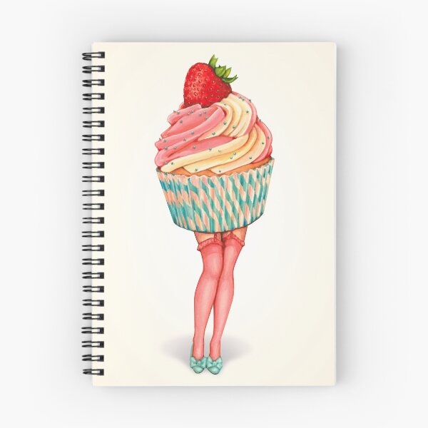 Item preview, Strawberry Cupcake Pin-Up designed and sold by Kelly  Gilleran.