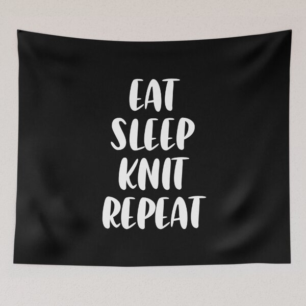 Artikelvorschau, Eat Sleep Knit Repeat entworfen und verkauft von TheLemonBox.