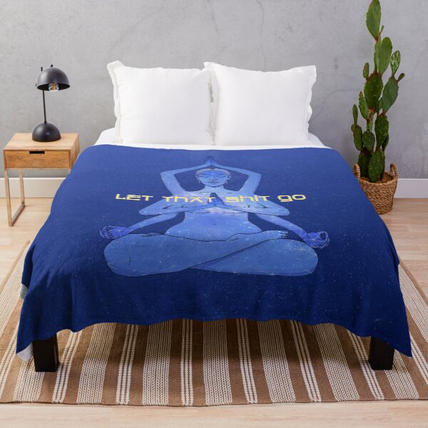 Item preview, let that shit go / yoga /blue shiva goddess relax designed and sold by MartaOlgaKlara.