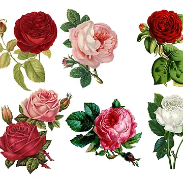 Artwork thumbnail, Vintage Roses by AmandaDesign