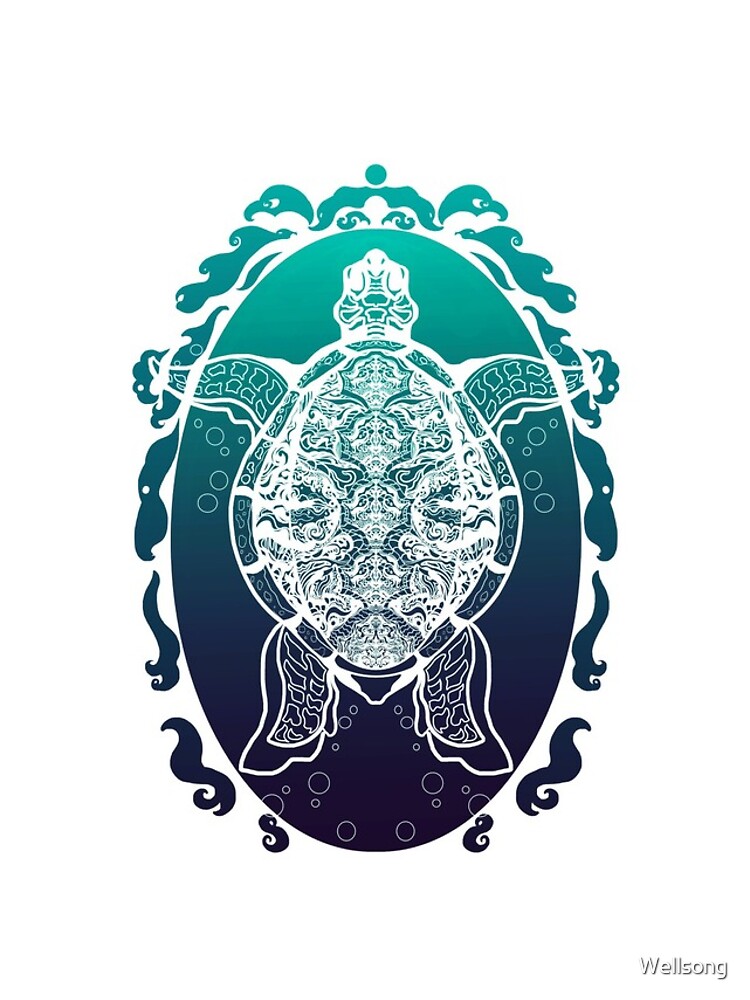 Thumbnail 4 of 4, iPhone Case, Turtle Pattern designed and sold by Wellsong.