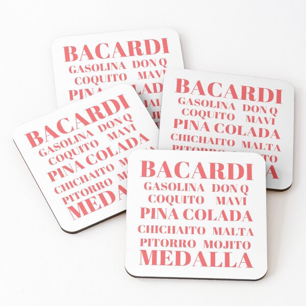 Item preview, Popular Drinks in Puerto Rico - Red and White designed and sold by Cynt Kelly-West.