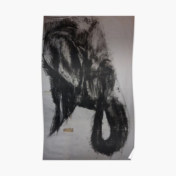 Elephant Profile Poster