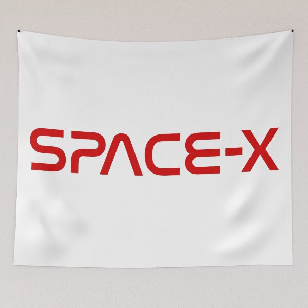 Item preview,  SpaceX logo - 1980s NASA style designed and sold by popkulturniy.