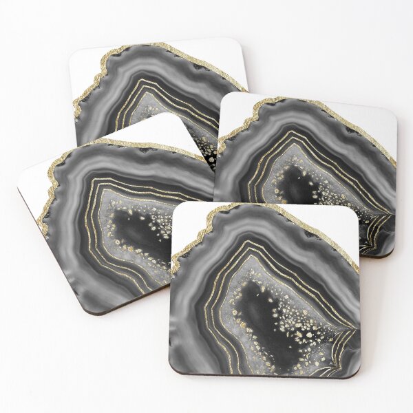 Item preview, Black Night Agate Gold Foil Glam #1 (Photo of Foil Only - Not Reflective) designed and sold by Anita's & Bella's Art.