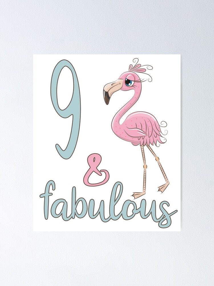 Personalised Flamingo Pretty Kids Birthday Metal Pin Badge