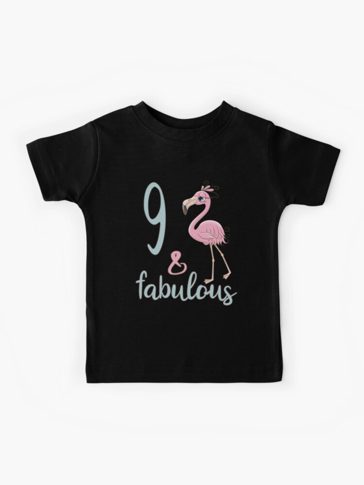 Anniversaire fille 9 ans idée cadeau princesse neuvième anniversaire |  T-shirt enfant