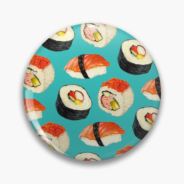 Item preview, Sushi Pattern - Blue designed and sold by Kelly  Gilleran.