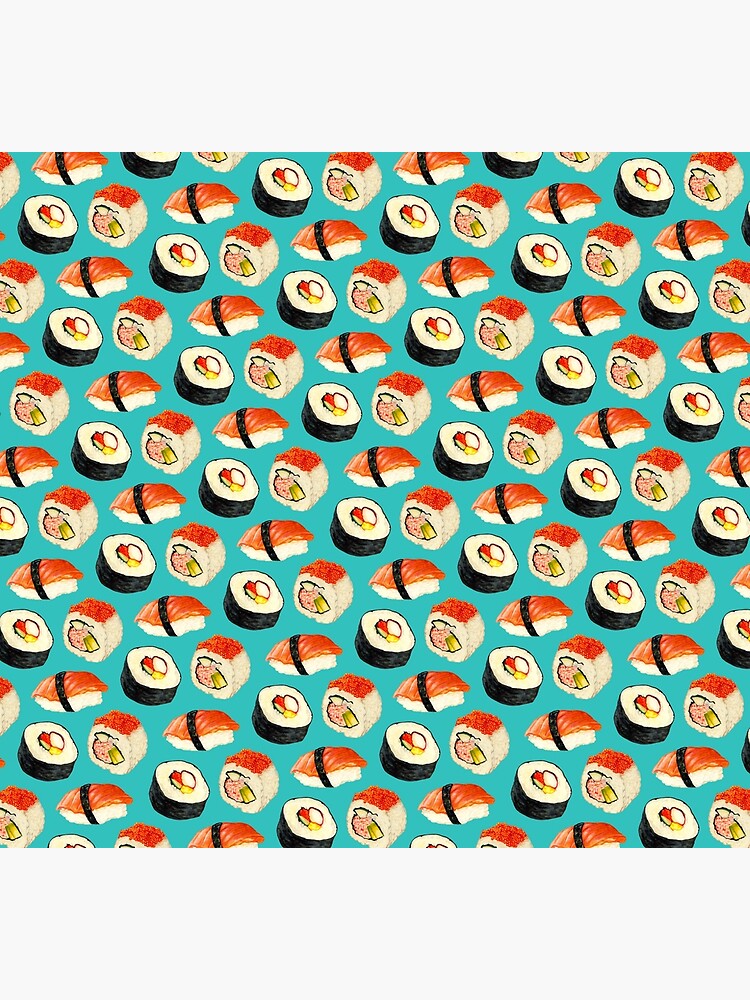 Sushi Pattern - Blue by KellyGilleran