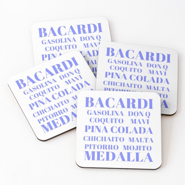 Item preview, Popular Drinks in Puerto Rico - Blue and White designed and sold by Cynt Kelly-West.