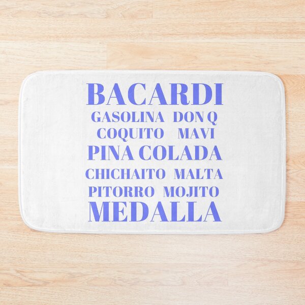 Item preview, Popular Drinks in Puerto Rico - Blue and White designed and sold by Cynt Kelly-West.