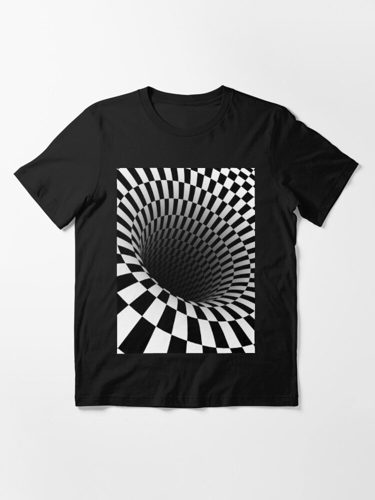 Black And White Optical Illusion T Shirt For Sale By Philippe Redbubble Optical