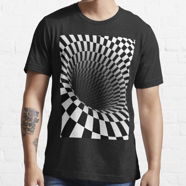 Black And White Optical Illusion T Shirt For Sale By Philippe