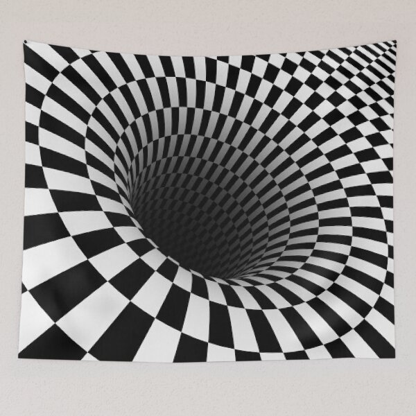 Item preview, black and white optical illusion designed and sold by philippe souvy.
