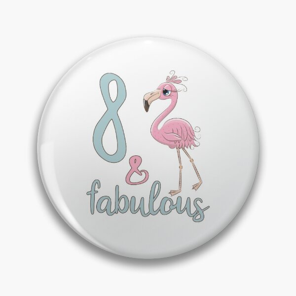 Item preview, 8th Bday Party 8 Year Old Girl Flamingo Birthday Party Cute Gift For Daughter Niece designed and sold by FunnySunny T-Shirts.