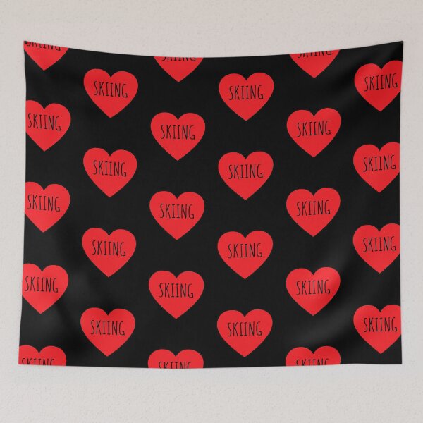 Item preview, I Love Skiing Heart designed and sold by Vanover Designs.