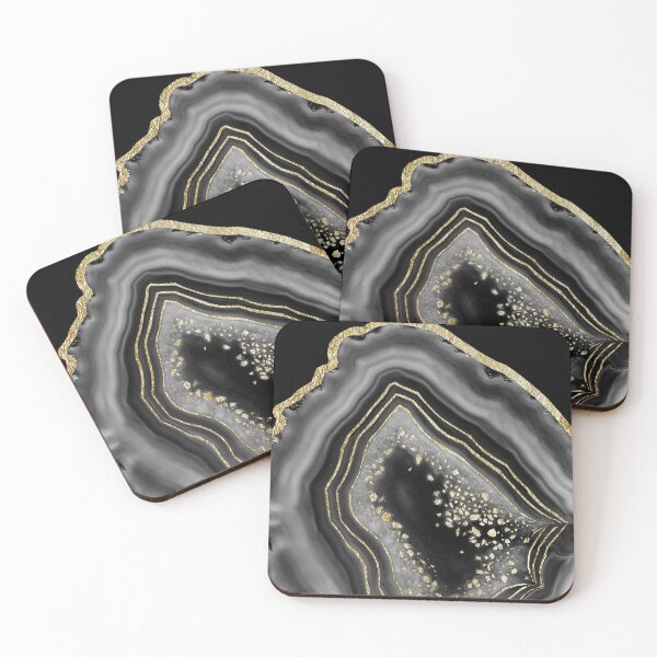 Item preview, Black Night Agate Gold Foil Glam #2 (Photo of Foil Only - Not Reflective) designed and sold by Anita's & Bella's Art.