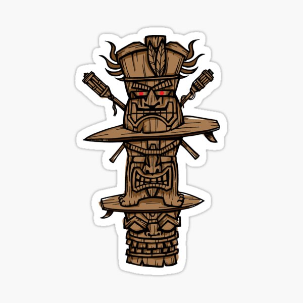 TIKI TIKI TIME Sticker