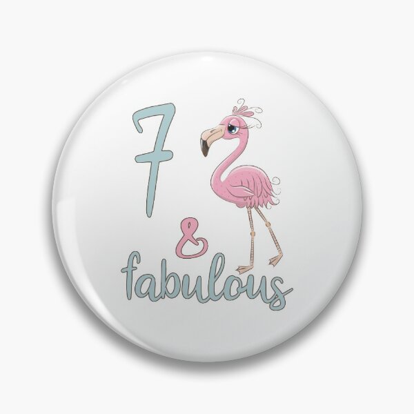 Item preview, Kids 7 Birthday Party Fabulous Flamingo Outfit 7th Bday Girl Gift For Daughter Niece designed and sold by FunnySunny T-Shirts.