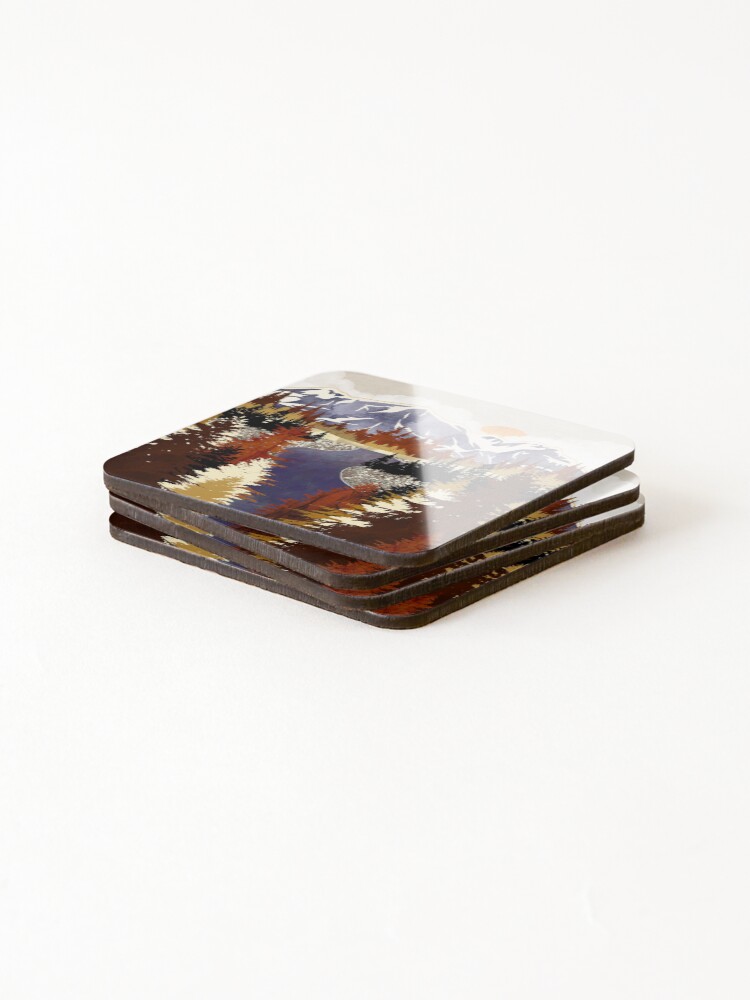 Alternate view of Autumn River Coasters (Set of 4)