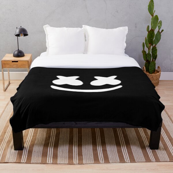 Marshmello 3D Throw Blanket Plush Sofa Bed Marshmallo Blanket Thanksgiving Gift