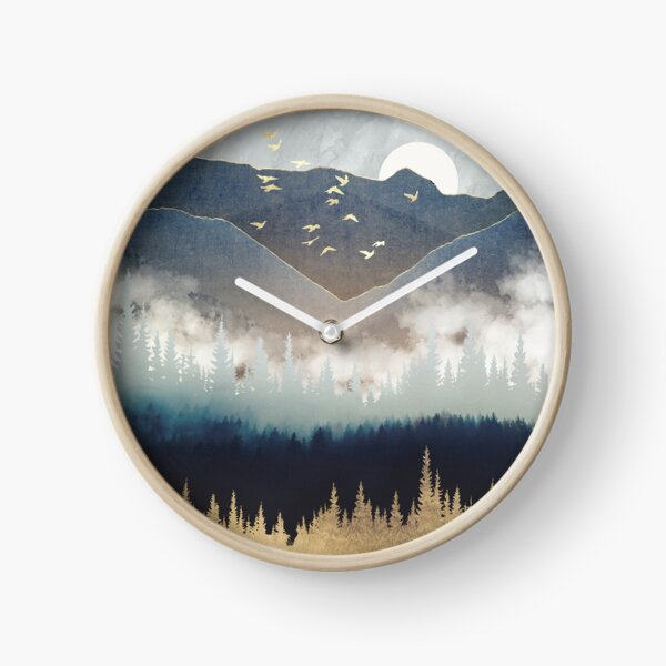 Blue Mountain Mist Clock