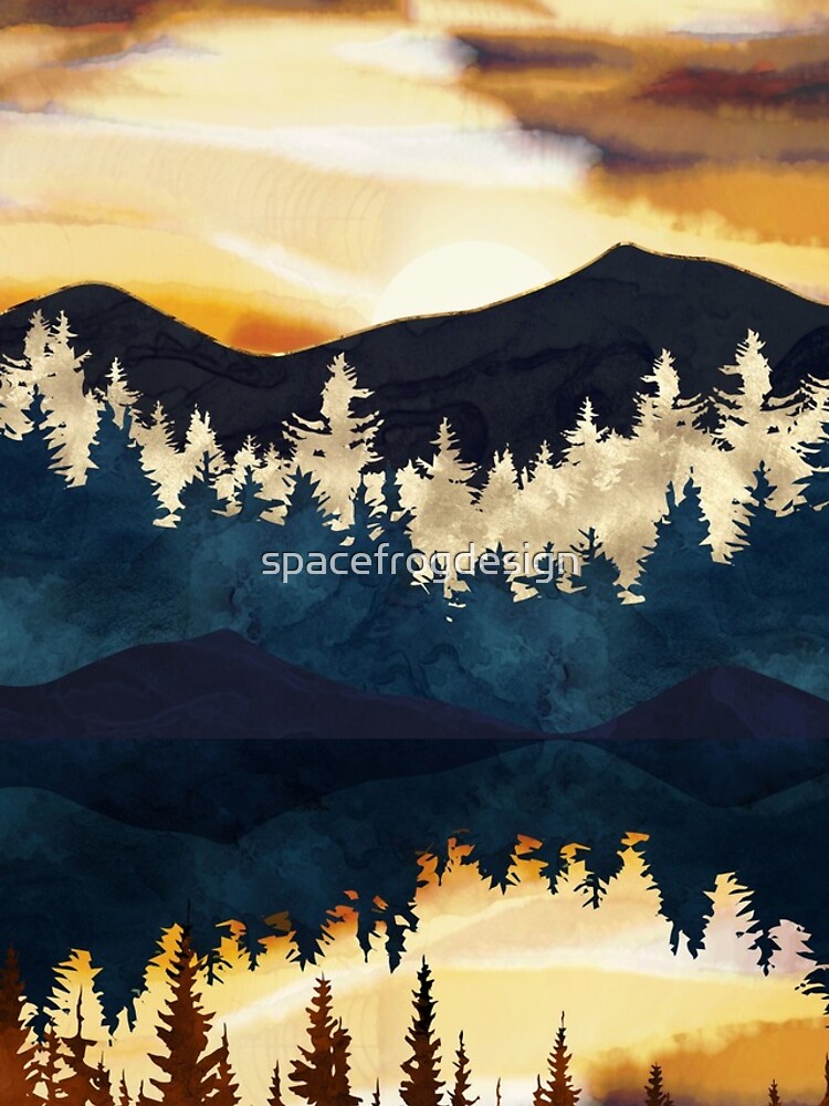 Thumbnail 4 of 4, iPhone Case, Fall Sunset designed and sold by spacefrogdesign.