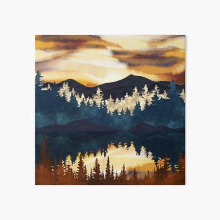 Fall Sunset Art Board Print