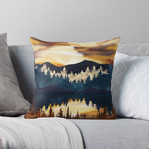 Fall Sunset Throw Pillow
