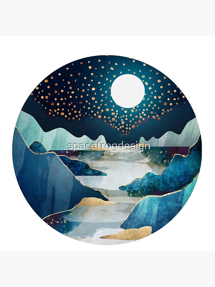 Thumbnail 3 of 3, Pin, Moon Glow designed and sold by spacefrogdesign.