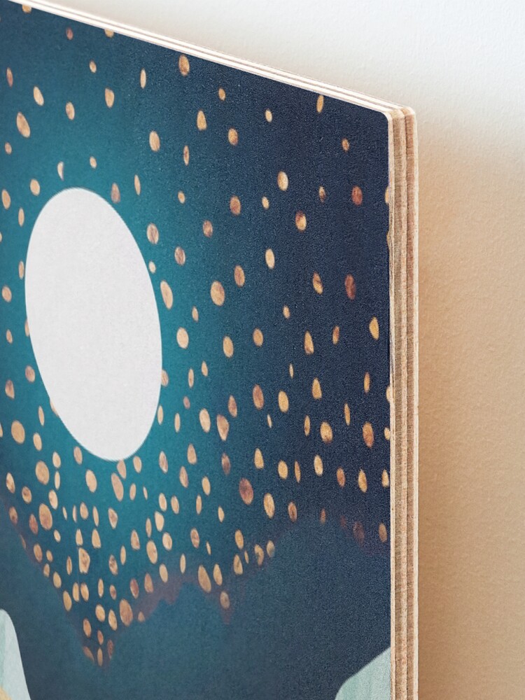 Alternate view of Moon Glow Mounted Print