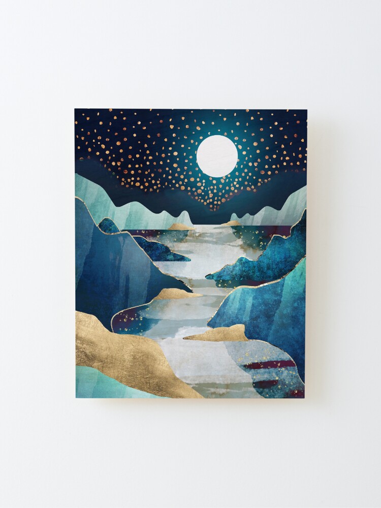 Alternate view of Moon Glow Mounted Print
