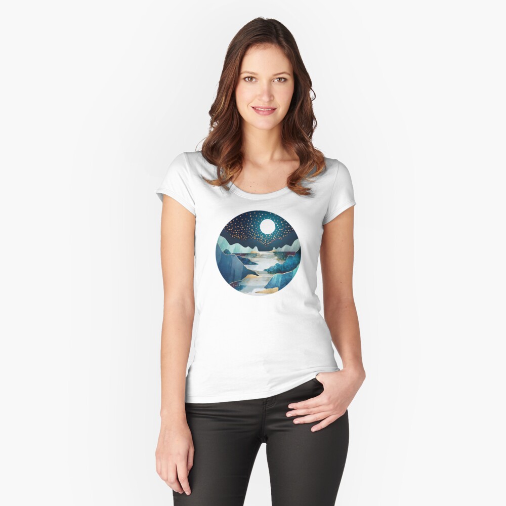 Item preview, Fitted Scoop T-Shirt designed and sold by spacefrogdesign.