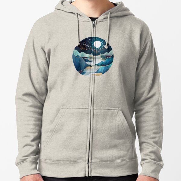 Moon Glow Zipped Hoodie