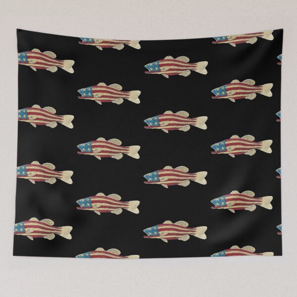 Item preview, USA Bass Fish Flag designed and sold by granprints.