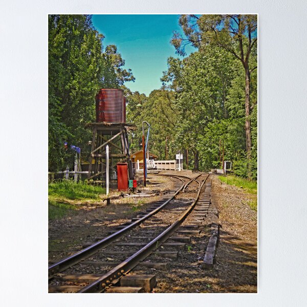 Item preview, Puffing Billy Water Tank and Points at Emerald Lakeside designed and sold by TonyCrehan.