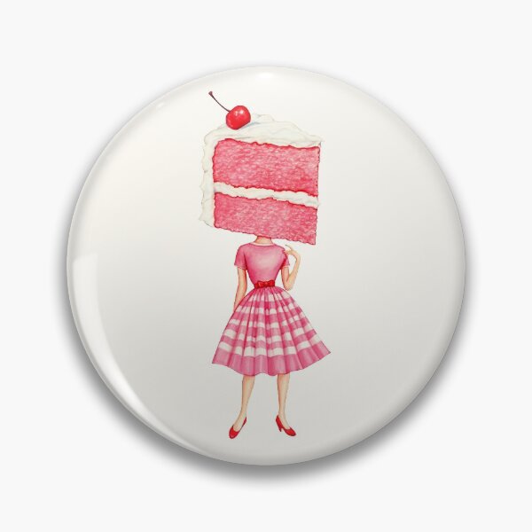 Item preview, Cake Head Pin-Up: Cherry designed and sold by Kelly  Gilleran.